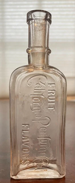 Antique 1890s CALIFORNIA PERFUME CO. Bottle, Fruit Flavors, Hand Blown