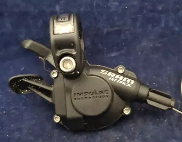 SRAM Attack Right 8 Speed Rear Shifter Shimano Indexing SRAM Attack Right 8 Speed Rear Shifter Shimano Indexing