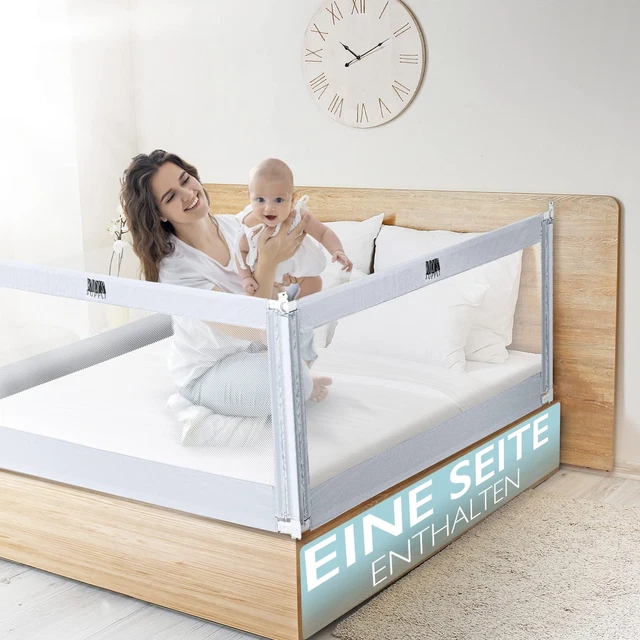 Rejilla de cama Kids Supply [150-200x80 cm] - Segura y altura ajustable - Aceptable