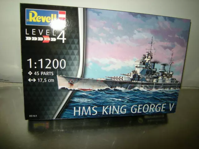 1:1200 Revell 05161 Level 4 HMS King George V in OVP