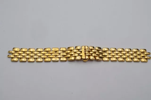 Maurice Lacroix Calypso Steel Bracelet 0 23/32in Vintage RAR Gold Plated