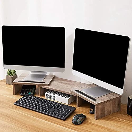 DUAL MONITOR STAND, Monitor Stands for 2 Monitors, Monitor Stand Riser