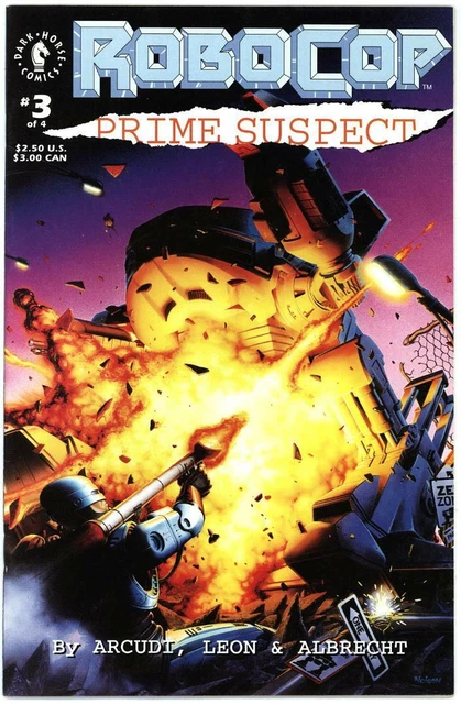 Robocop Prime Suspect 3 Vf+ 8.5 High Grade Dark Horse Comics Copper Age Bin