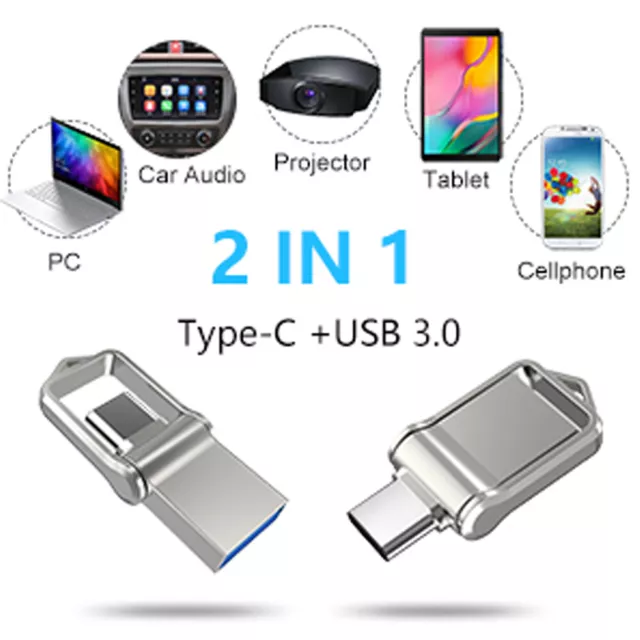 USB C Flash Drive Dual Drive USB Type-C Thumb Drive 32GB 64GB 128GB USB-C Drive