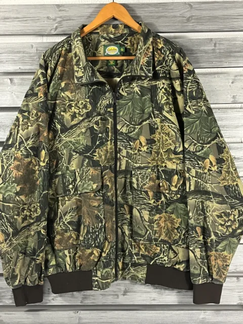 NICE Cabelas Seclusion 3D Camo Hunting Zip Up Jacket Mens XL Tall XLT