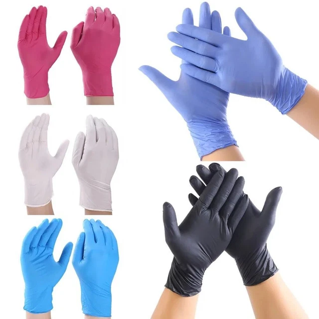 100pcs Nitrile Cleaning Gloves Waterproof Tattoo Gloves  Gardening Cleaning