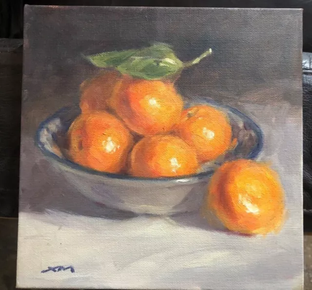 original signed painting XM FRUIT BOWL