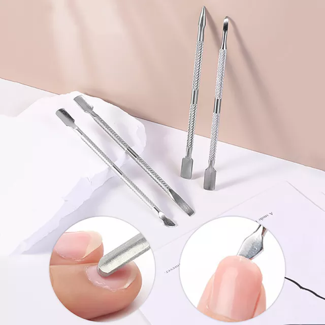 Esmalte de gel UV empujador de cutículas herramienta removedor de remojo artes de uñas recortador de cutículas