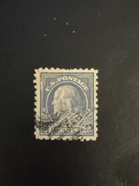 Us Stamps Scott # 438 Benjamin Franklin 20 Cent -1914 Used Ng