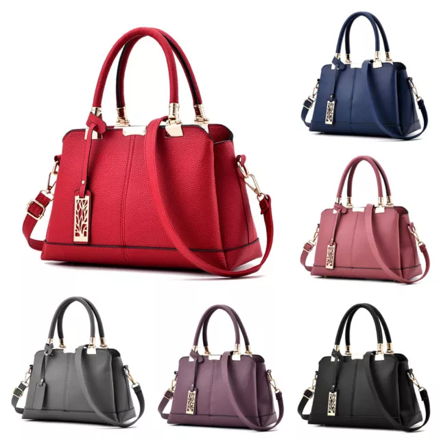 Leather Women Handbags Shoulder Lady Messenger Crossbody Tote Bags Purse Satchel