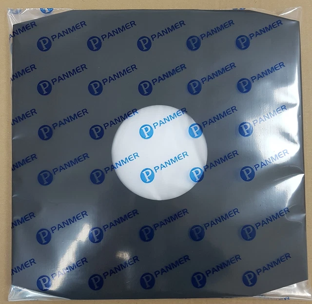 12" Black Polylined Record Inner Sleeves x 20