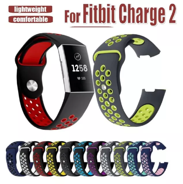 Fitbit Charge 2 Sports Band Silicone Replacement Strap Wristband Watch Strap AU