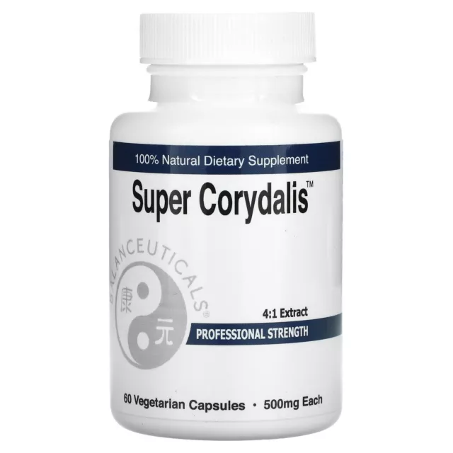 Balanceuticals Super Corydalis 500 mg 60 Veggie Caps All-Natural