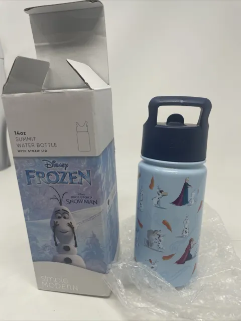 Disney Frozen 14oz Stainless Steel Summit Kids Water Bottle With Straw - Simple  Modern : Target