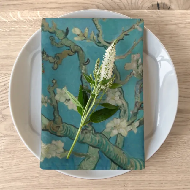 Napkins, 4-piece set, Van Gogh, Almond Blossom Floral napkins