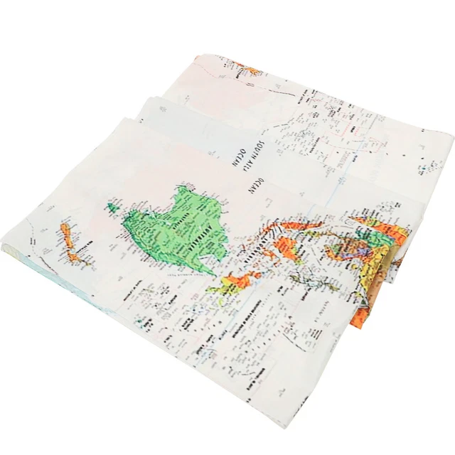 Tenture Murale Décorative Carte Du Monde Rétro 200x150cm - Tissu Polyester, Impression HD, Multiple Usage Décoration