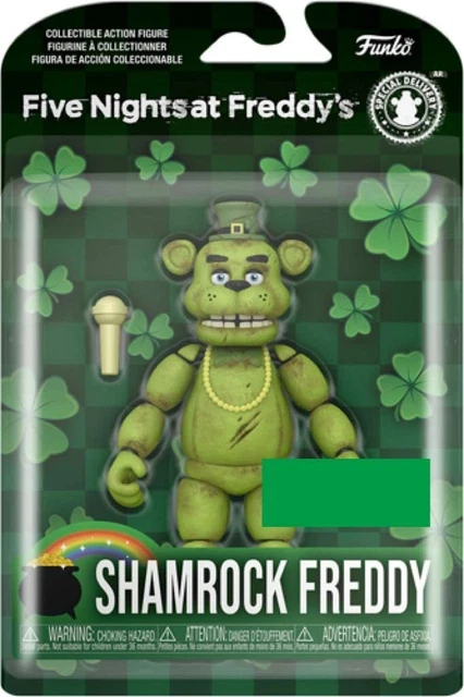 Five Nights at Freddy's SHAMROCK FREDDY Walmart Exclusive Action Figure