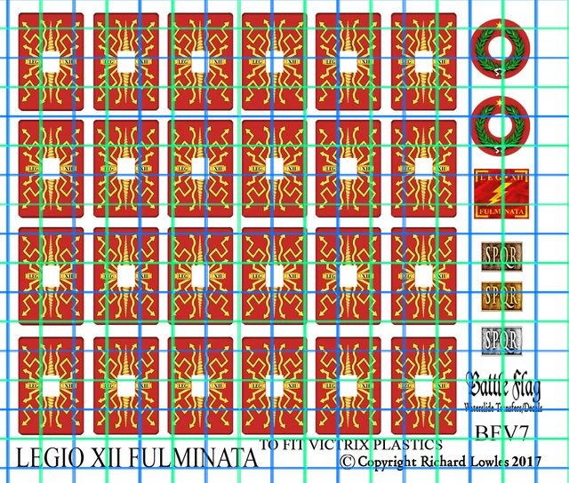 SHIELD DECALS FOR Victrix Early Imperial Roman Legionaries. Legio XII ...