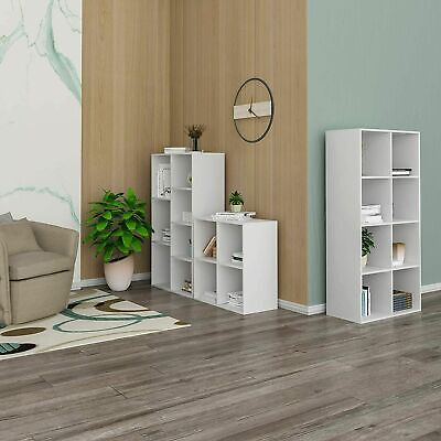 Bagno WOLTU RG9365ws-2 Mensola da Parete Soggiorno Mensola in Legno MDF per Cucina Mensola da Muro ecc set di 2 Bianca 