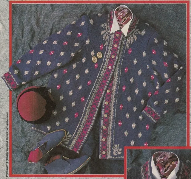 Jacket cardigan ladies knitting pattern 81-96 cm copy 8 ply