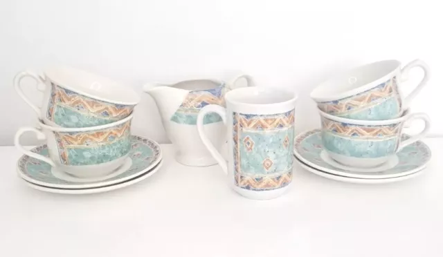 Churchill Ports Of Call Kabul Bundle ~ Breakfast Cups Saucers Mug and Milk Jug