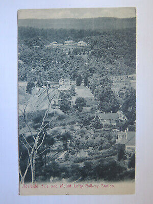 Postcard Adelaide Hills & Mount Lofty Railway Station South Australia 1906