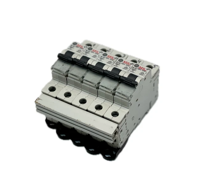 Relay Module Elfa 5X AEG ELFA EP61 B16 B 16 Leitungsschutzschalter Relais Relay 230/400V ...