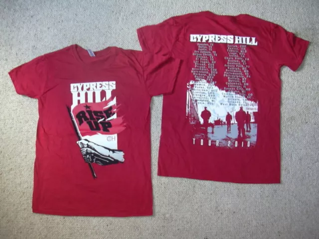 Cypress Hill Rise Up Tour 2010 T Shirt New Official Rap Black Sunday Hip Hop
