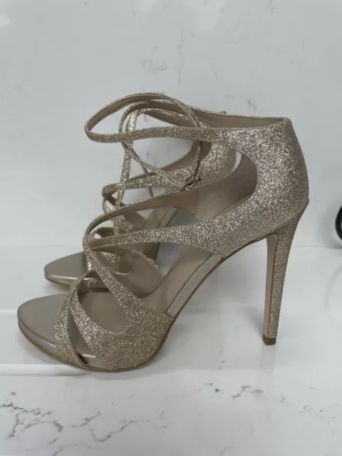 Guess Gold Glitter High Heeled Sandals. Size 5 UK,38EU. Brand New