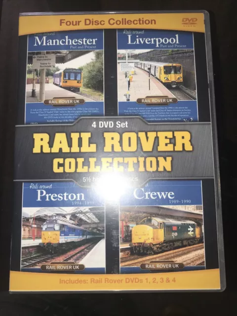 The Rail Rover Collection (4x DVD set) MODERN railway Trains - Over 5 Hours