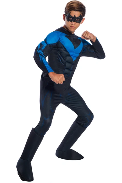 Rubies Licensed Dc Comics Deluxe Nightwing Child Boys Costume Superhero 641077