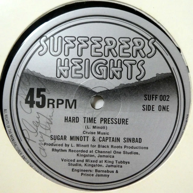 SUGAR MINOTT  Captain Sinbad‎ 12 Rigide Time Pression Reggae 1979 GB  #7082 EUR 57,26 PicClick FR