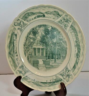 Academy Rare Wedgwood Vert Mercersburg Academy Nord Cottage 27.3cmd Plaque 
