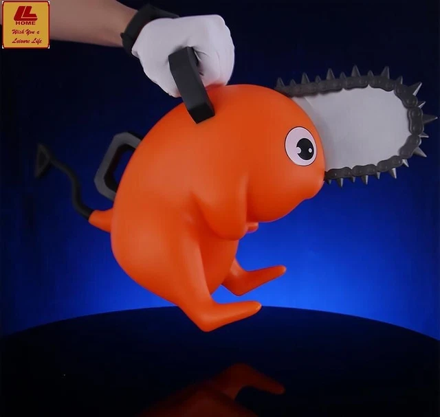 ANIME CHAINSAW MAN Demon Pochita Orange Dog Sit Can Hold Figure Statue