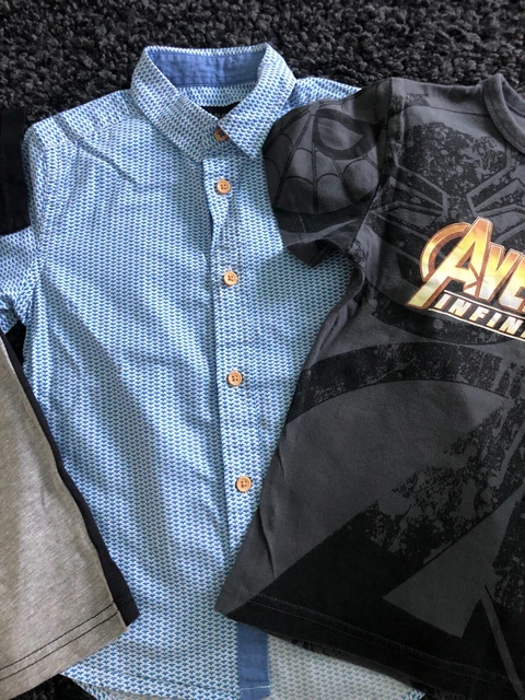 Boys Tshirt And Shirt Bundle Age 4 - 6 Years NEXT RIVER ISLAND Set Of 4