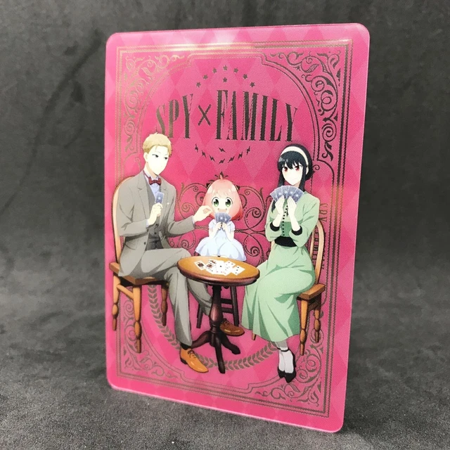 SPY X FAMILY LOID ANYA YOR No.27 Pink Japanese Collectable Metal Card