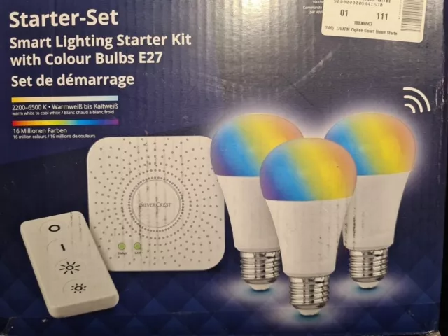 RGB PicClick Smart UK £6.02 Bulb Wifi Lamp Lux LED SMART HOME Dimmable - LIVARNO Zigbee