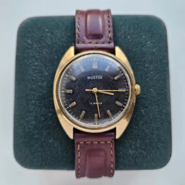Vintage URSS reloj Vostok 2409A SU reloj de pulsera soviético Wostok raro...
