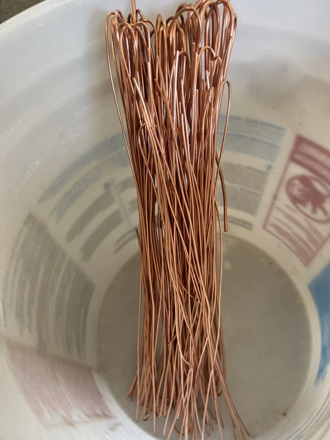 2 Lbs Scrap Copper Bare Bright #1 Stripped Romex Casting Arts Jewelry Rods Craft