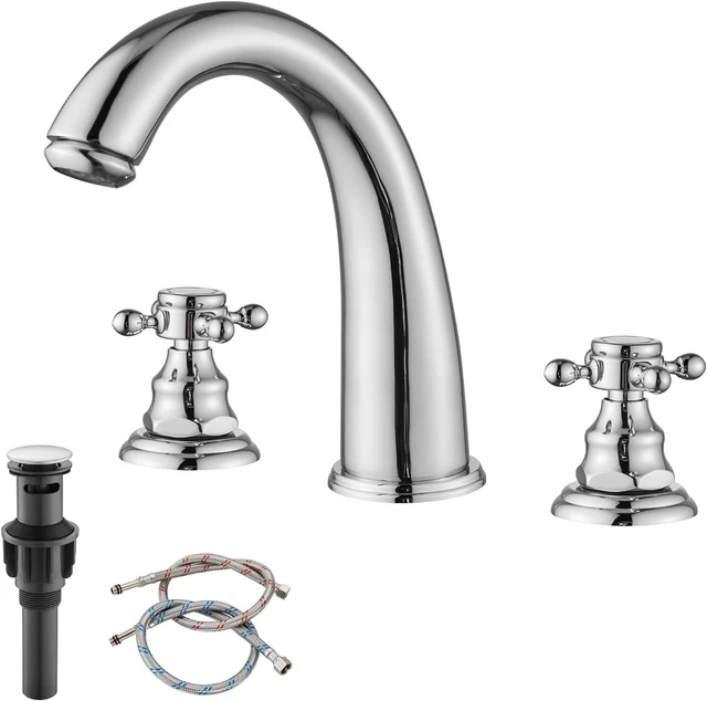 Rubinetto Lavabo Pfister Willa 2 Maniglie 3 Fori - Cromato Lucido 20,3 Cm - 4