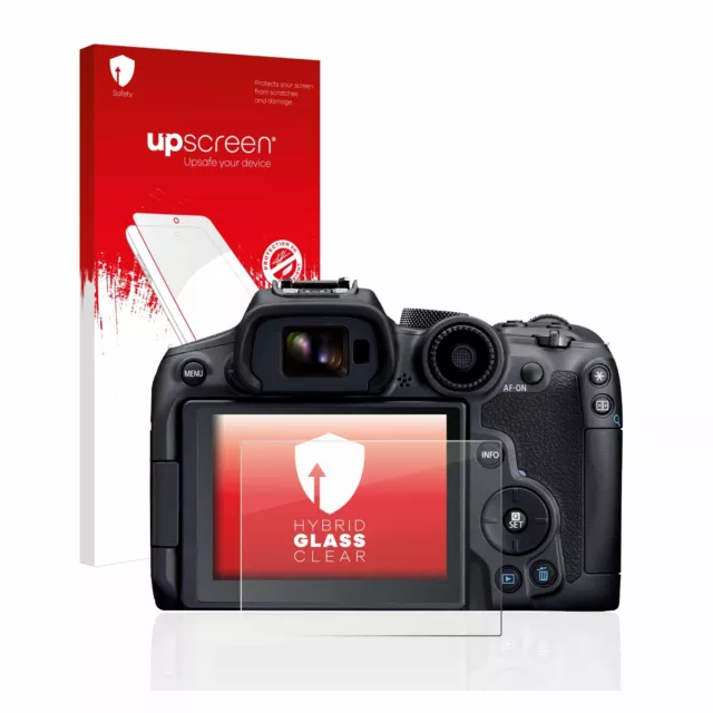 upscreen Glas Panzerfolie für Canon EOS R7 Display Schutz Glas Folie 9H klar