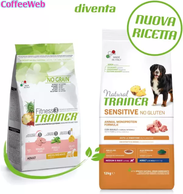 Natural Trainer Sensitive No Gluten Cibo per Cani Adulti Con Maiale - 12Kg 2