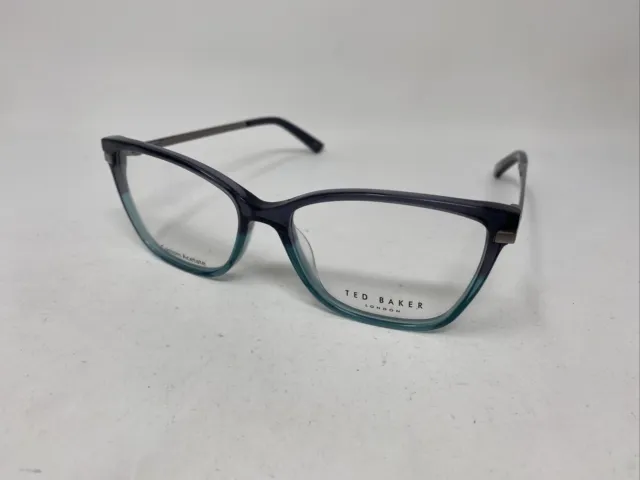 Ted Baker Tw 003 Gray Green 53/15/135 B:40 Flex Hinge Eyeglasses Frame Yv23