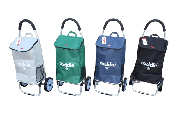 Chariot De Course Isotherme Caddie - 3 Roues, Grande Capacité - 4 Coloris Au Choix