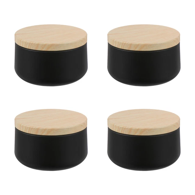 4 Pcs Candle Making Tin Wax Holder Jar Tinplate Tea Jewelry