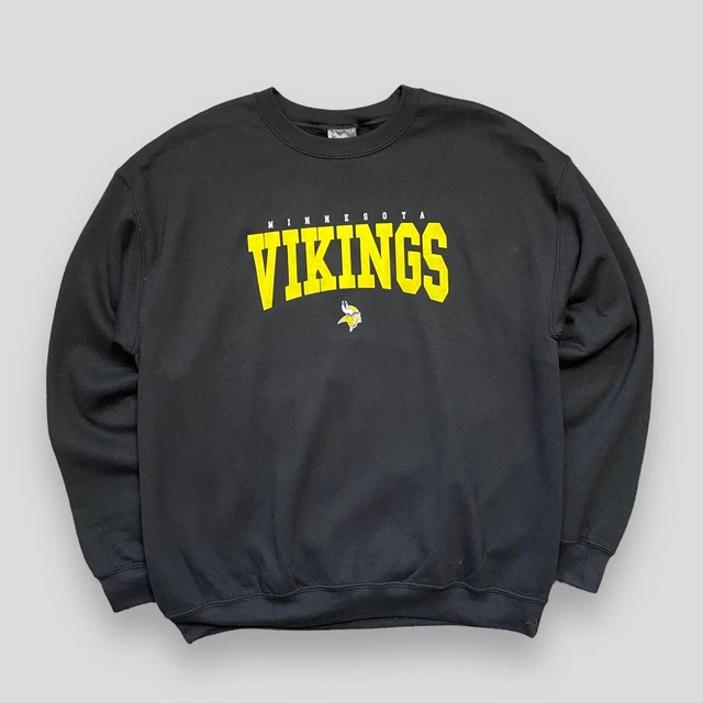 NFL Minnesota Vikings BNWOT Black Sweatshirt, Size Large