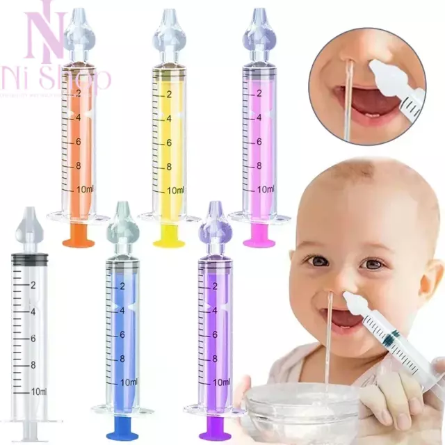 Nasal Syringe Safe Silicon Needle Nasal Aspirator Nose Cleaner Rinsing Baby Kids