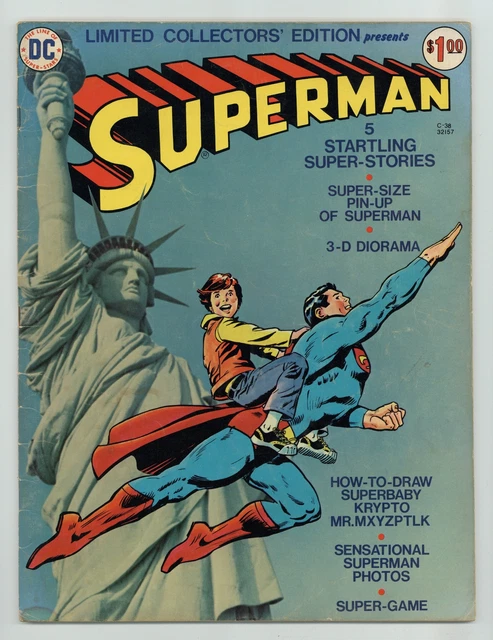 Superman DC Treasury Edition C-38 VG+ 4.5 1975