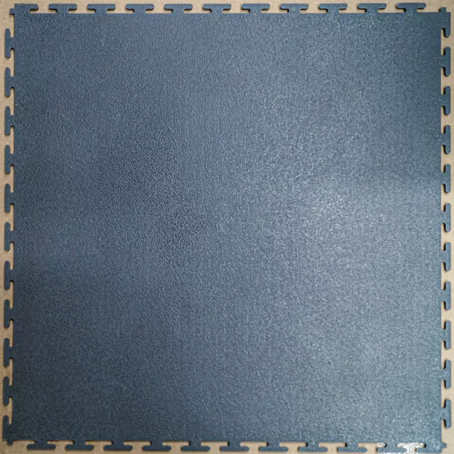 Pvc Interlocking Tiles- Leather Look- Grey/ Garage Flooring /Expo/Showroom