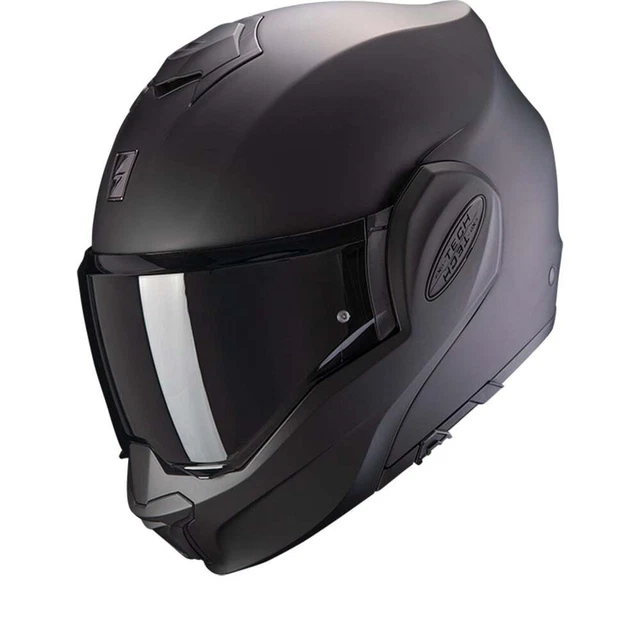 Scorpion Exo-Tech Evo Solid Matt Black Modular Helmet